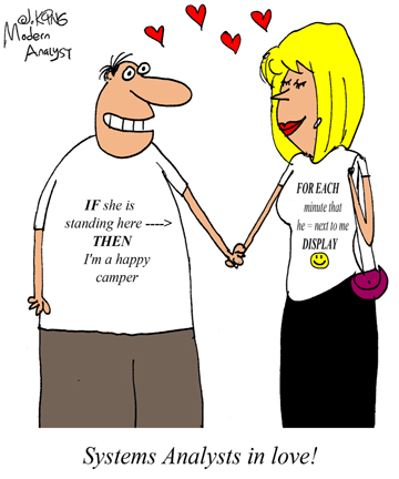 Humor - Cartoon: Systems Analysts in Love